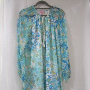 Lilly Pulitzer 4 Saria Silk Tunic Dress In A Pinch